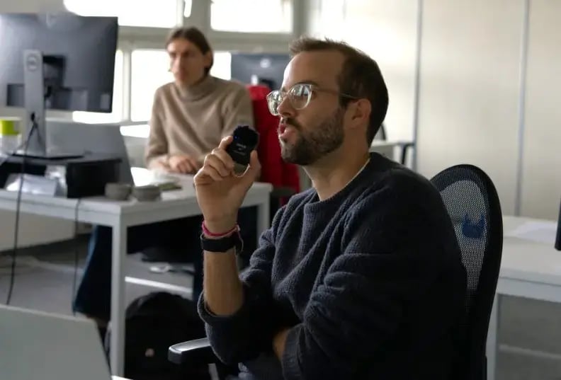 Student in class